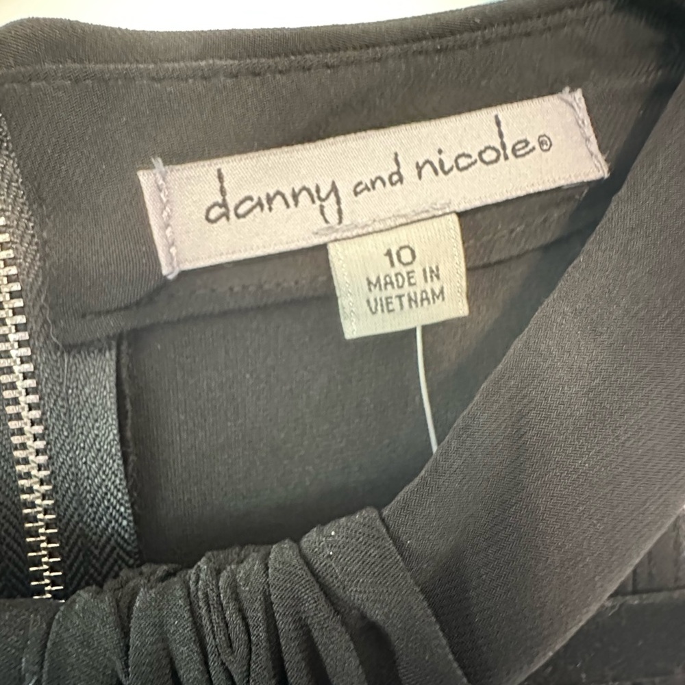Danny & Nicole Black Maxi Dress with Halter top and Flowy Skirt Size 10 - Picture 5 of 7
